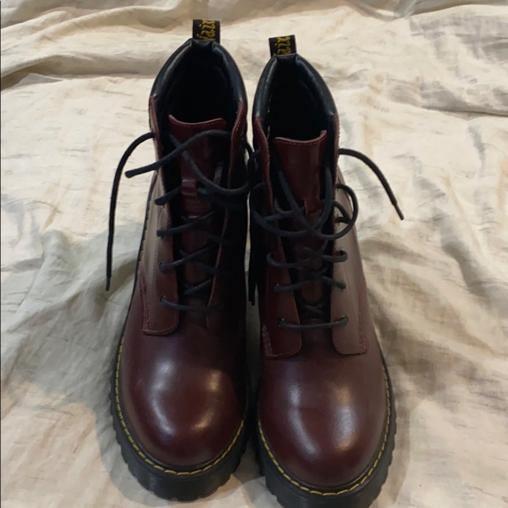 Dr Marten boots. Beautiful burgundy color.